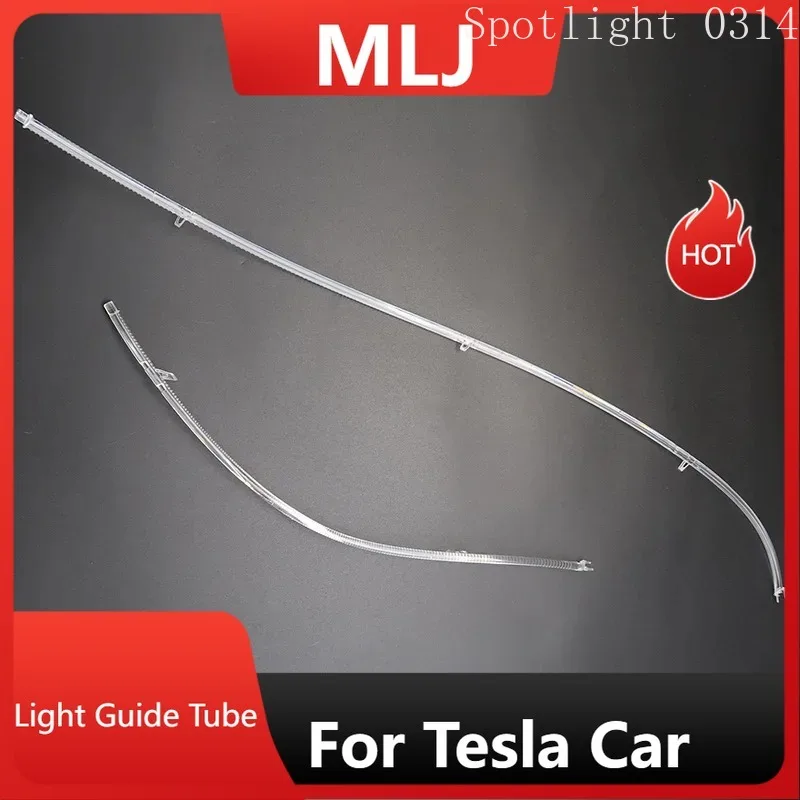 

FOR TESLA MODEL S 2016-2020 Car DRL Light Guide Plate Guide Tube Car Accessories Headlight Daytime Running Light Angel Eyes