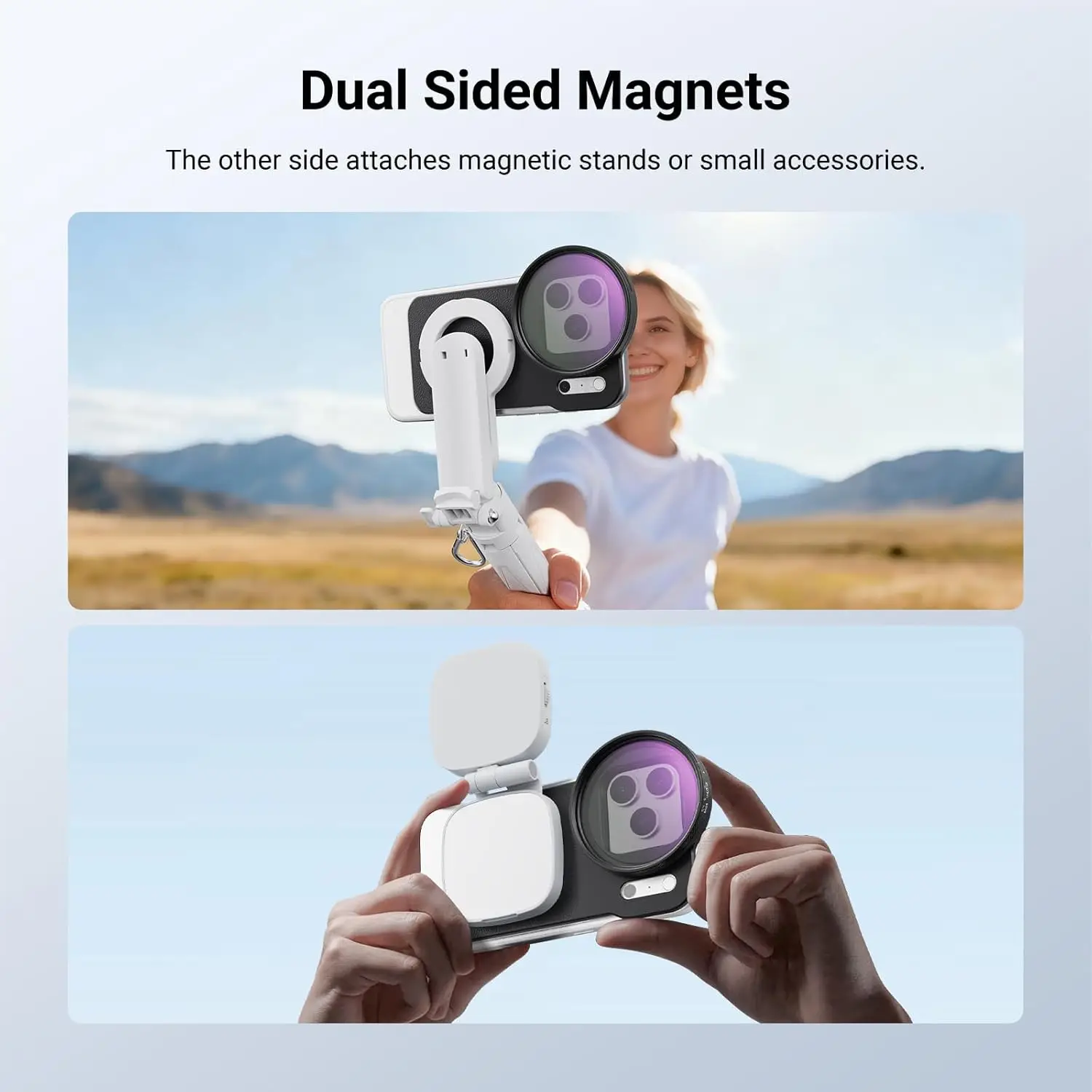 NEEWER 6,3 Zoll Magnetischer Handy-Objektivfilter-Adapter mit Rückplatte für MagSafe iPhone 12/13/14/15/16/17 & Pro Versionen – Detail 3