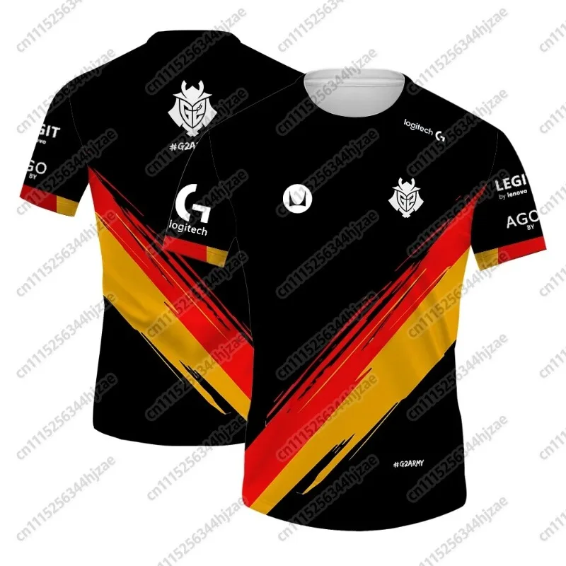 New League of Legends G2 Esports Uniform MSI Jersey T Shirt Game LOL CSGO Men 3D Tops Gift Short Sleeve Tee Tops FamilyMatching