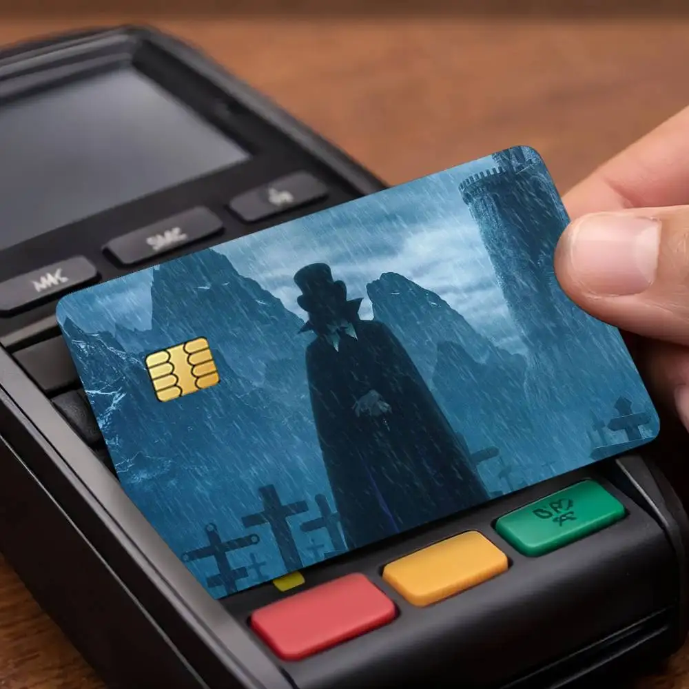 Hot Movie Dracula A Love Tale Credit Card Stickers Skin For Bank Debit Decorative Protection Scratch-resistant Gift 4PCS