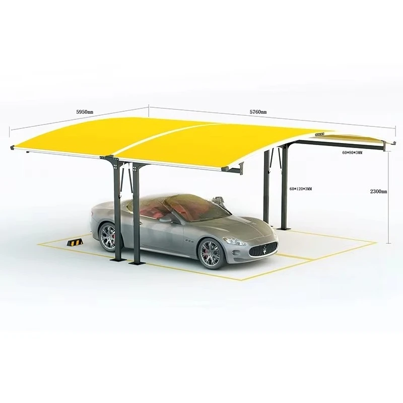 Customized Hot-selling Durable Cantilever Carport Metal Carports for Sale