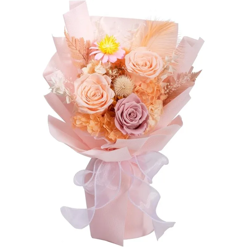 

Lovenfold Flowers for Delivery,Preserved Flowers Bouquets,Champagne Rose Bouquets that Last 1-3 Years,Birthday Flowers Gifts for