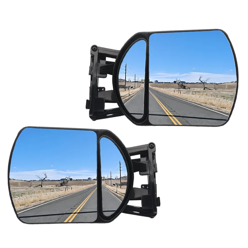 

Pickup truck extended large field of view rearview mirror trailer RV reversing adjustable angle