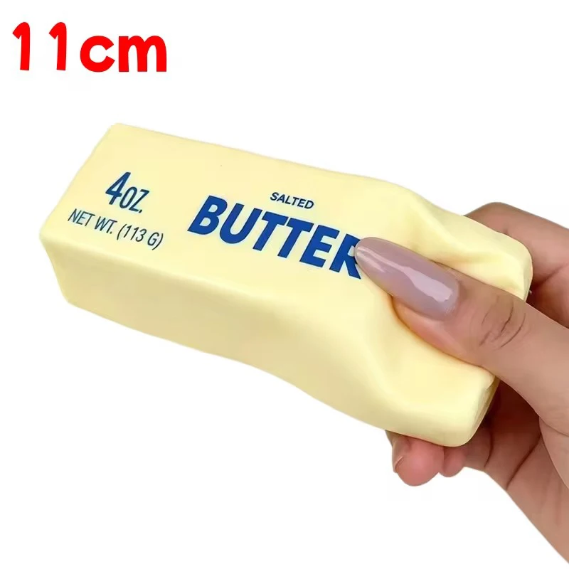 Butter-Stick Squishy Fidget-Spielzeug Weicher Klebriger Butter-Stick Formbarer Langsam Zurückfedernder Quetsch-Stressball Anti-Stress Sensorisches Spielzeug Geschenk