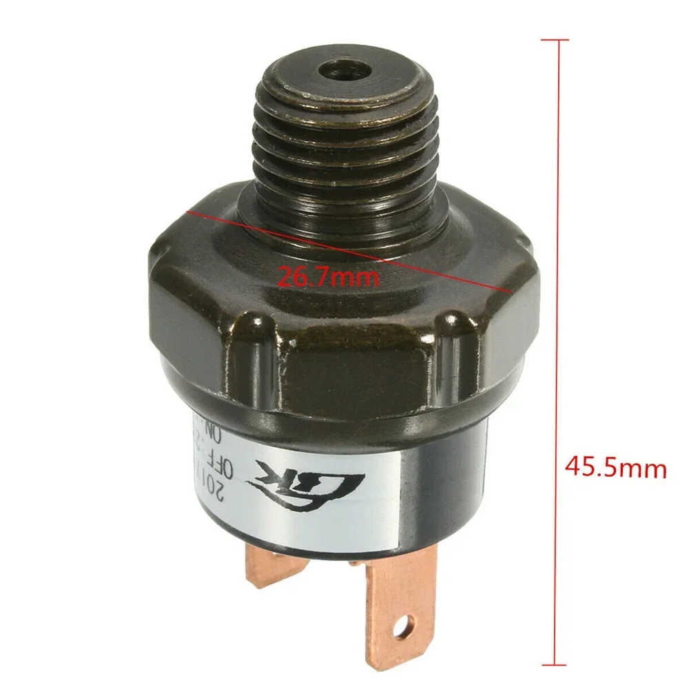 1PC Air Compressor Tank Pressure Switch 170 Psi On - 200 Psi Off Air Ride Suspension Metal Black Car Accessories