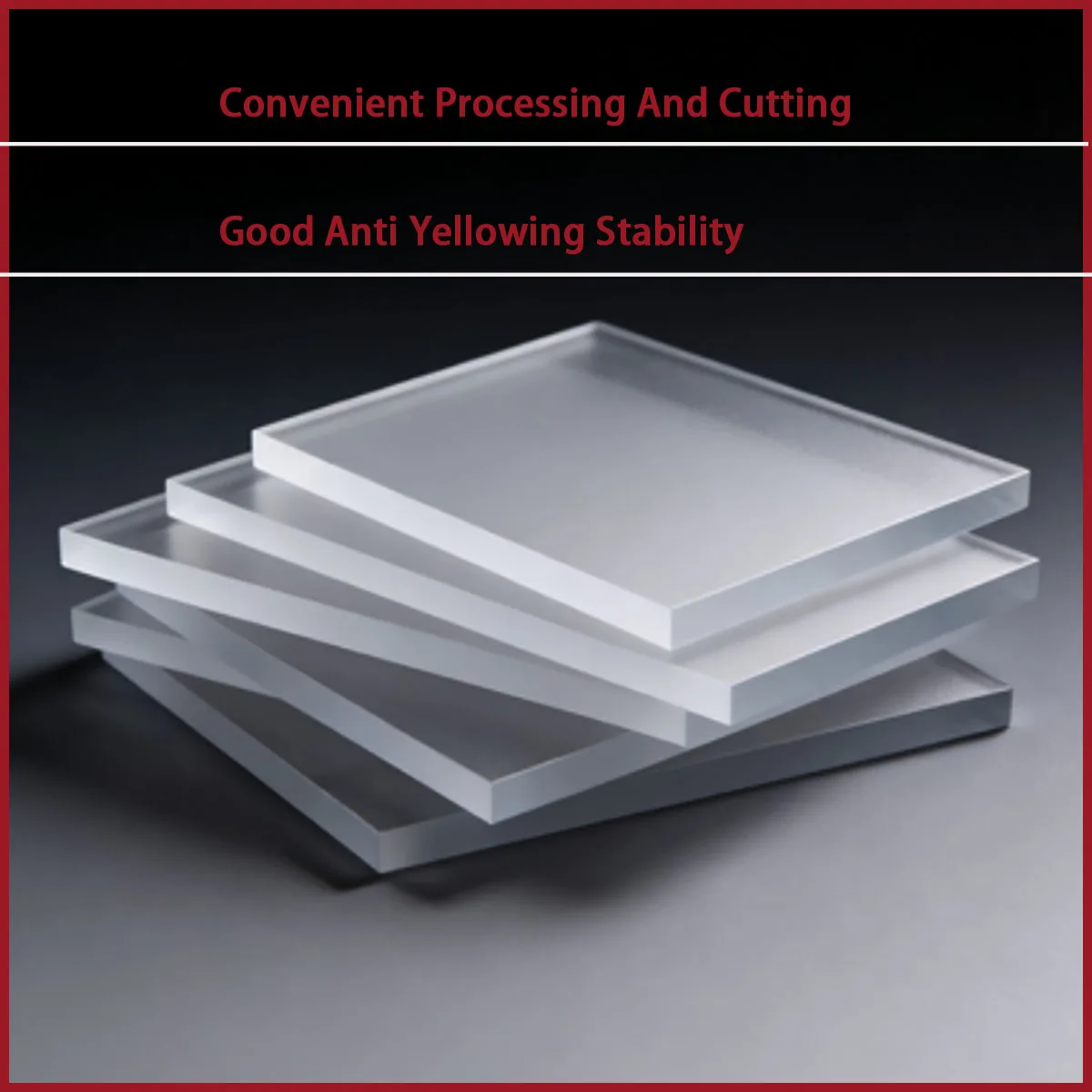 

Single sided matte acrylic board with a thickness of 2-10mm is used for decoration, display props, advertising signs, etc