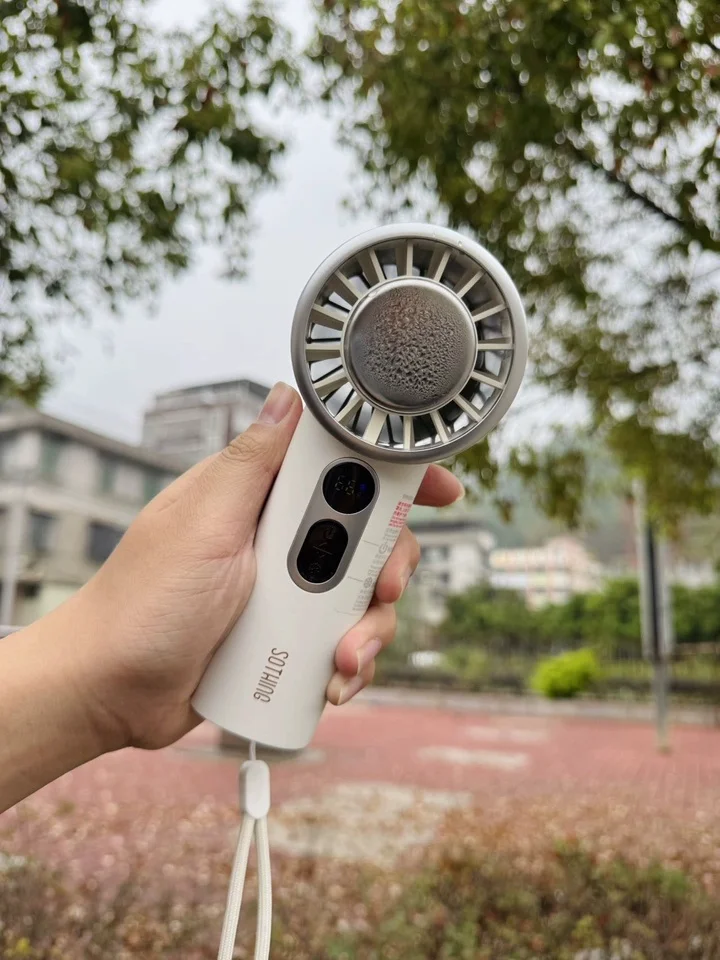 SOTHING Engine Ice Handheld Small Fan Ice Magnetic Refrigeration Handheld Fan 10 Hours Of Strong Battery Life Light Weight Gifts