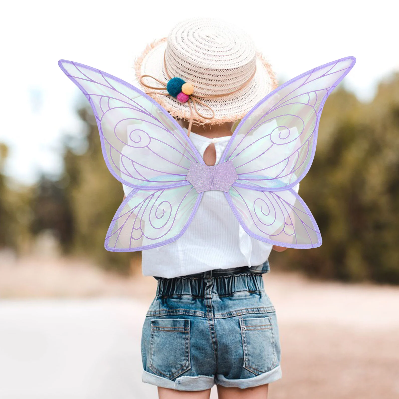 Glowing Butterfly Wings Fairy Cosplay Party Favors Costume for Adults Butterflies Prop Props