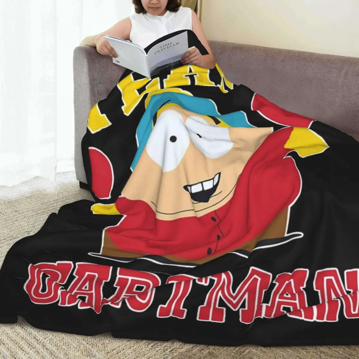 SOUTHPARK TEAM CARTMAN Blanket Warm Soft Funny Plush Bedding Throws For Couch Bed Travel Flannel Bedspread Bed Cover