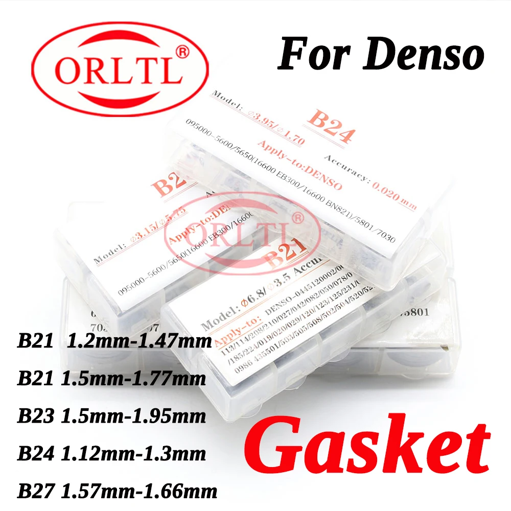 

For Denso High Accuracy Adjusting Shims 400pcs Common Rail Injector Nozzle Valve Gasket B21 B23 B24 B27 Diesel Nozzle Washer