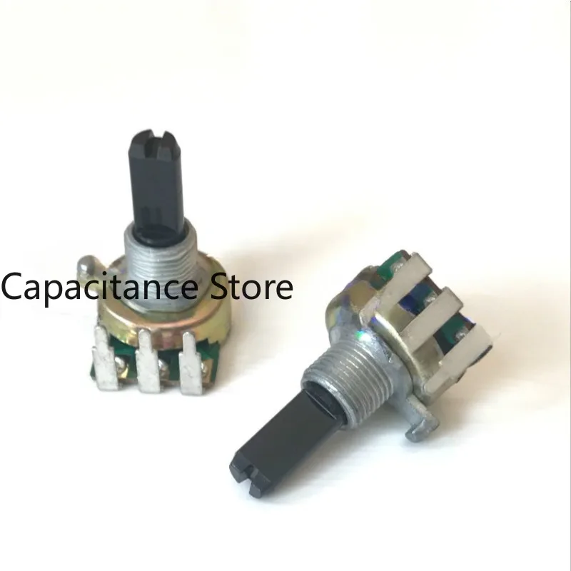 

5PCS EC16 Rotary Encoder 16 Positioning Number 4 Pulses 3 Pins Digital Pulse Potentiometer Internally bent feet