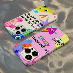Funny Lucky Blue Evil Eye Phone Case for iPhone 16 15 14 13 12 11 Pro Max XS XR XSMax 6 7 8 Plus Glossy HD Hard PC Cover