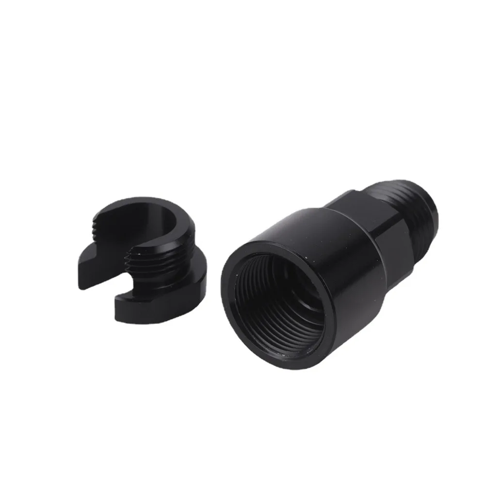 AN6 Flare to 3/8 5/16 Hose Barb Fittings Adapter Aluminum Oil Fuel Line  Black LS Filter Fittings