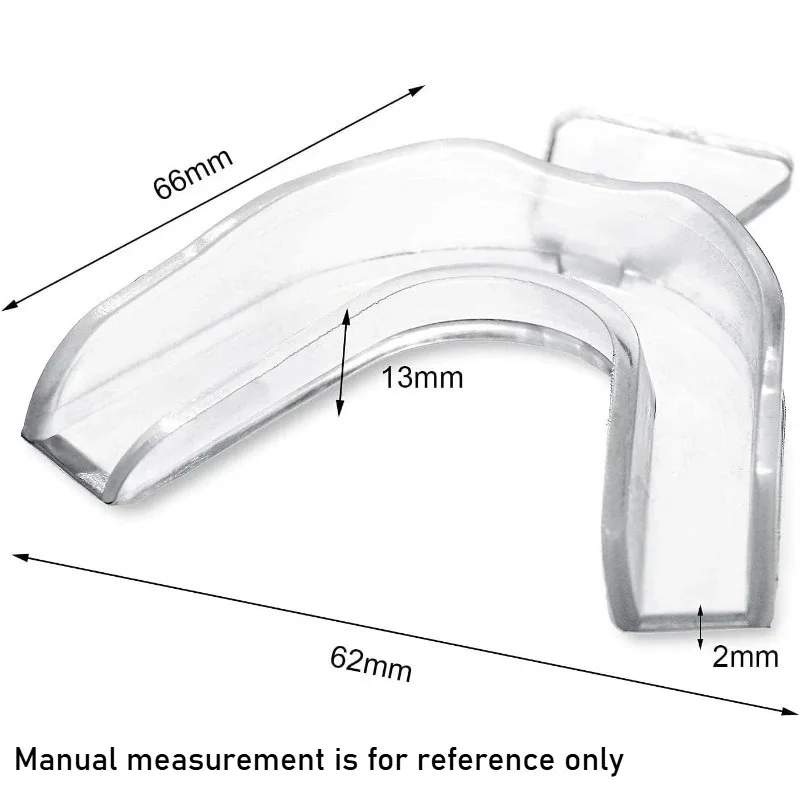 EVA Tooth Protection Cover Silicone Orthodontic Tooth Cover Transparent Reusable Tooth Whitening Tray Fixing Tool