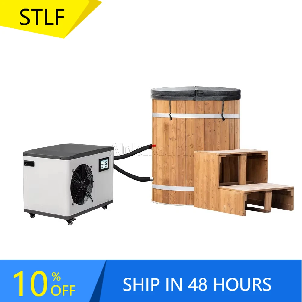 

Portable Wooden Ice Bath Electric Large Machine Tub Ice Pool for Fitness Recovery