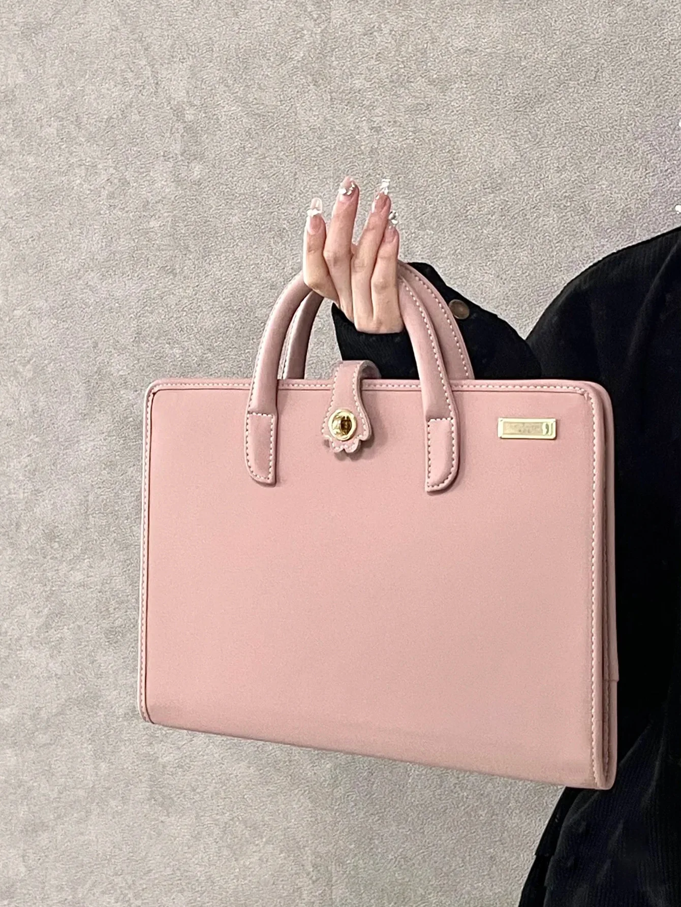 

New 13/15 Inch PU Fashion Laptop Sleeve Laptop Handbag Pink Laptop Bag for Girl