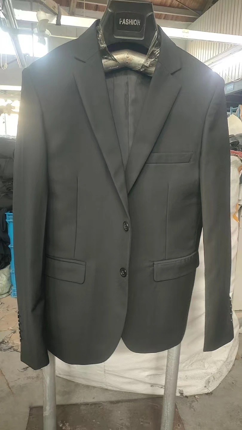 

New (Blazer+pants) Men's Fashion Business Gentleman Italian Style Slim Solid Color Professional Suit Wedding Groom Best Man Suit