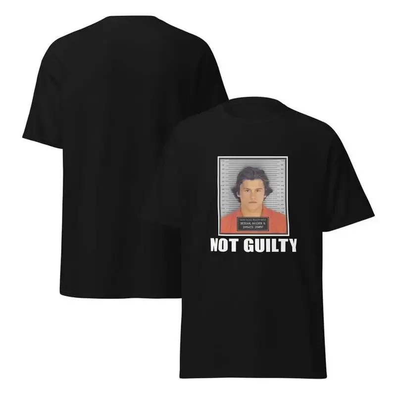 Haiden Deegan Not Guilty Funny Arrest Mugshot T Shirt Us Size S 5Xl