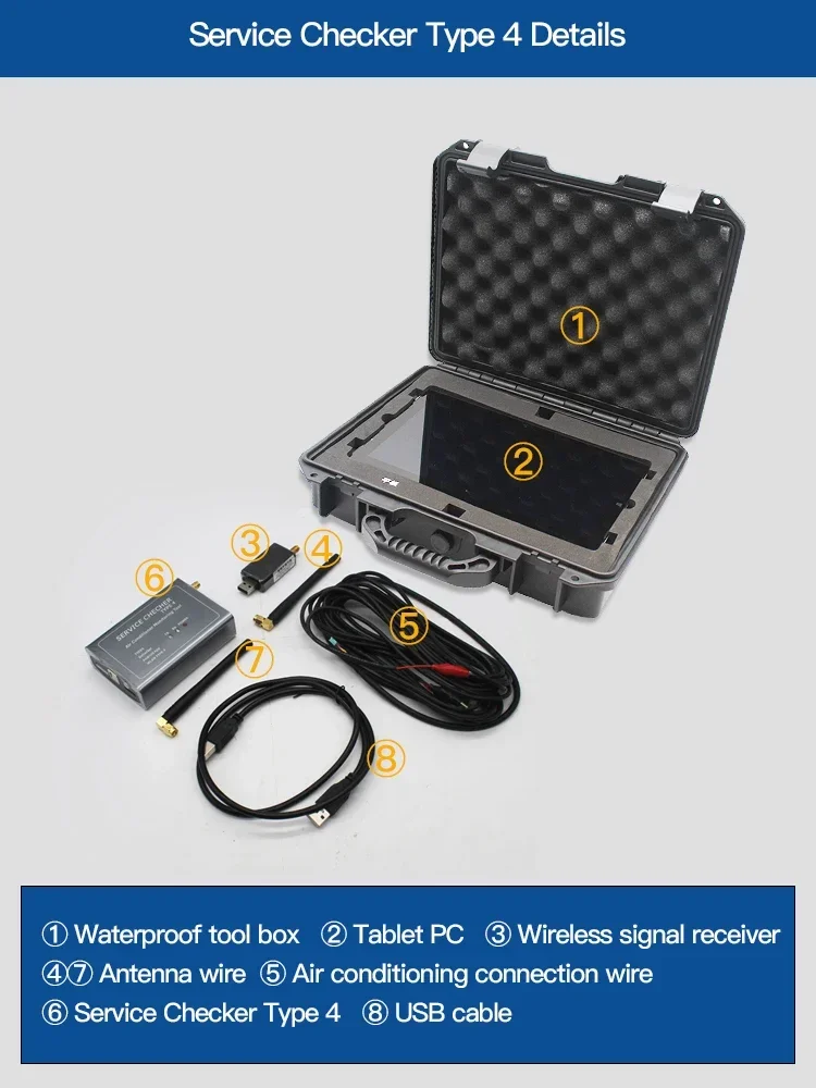 Daikin Air Conditioner ing Tool Service Checker Type 4 Wifi Connection ligent Detection Failure Troubleshooting Easy