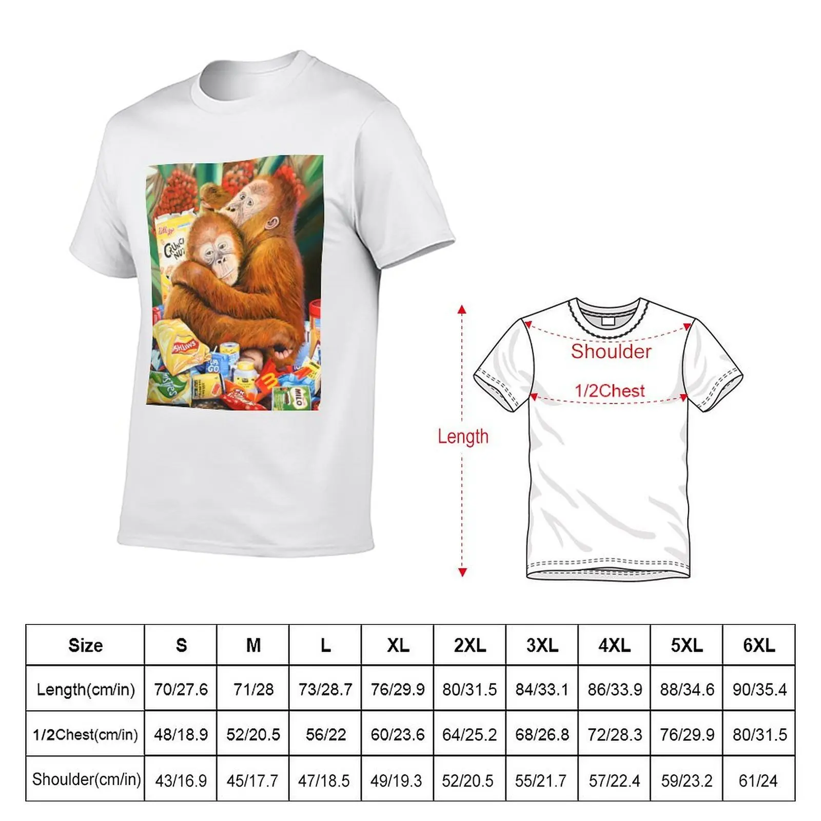 Palm Oil and Pollution T-Shirt Breathable Sportswear T-Shirt for Men