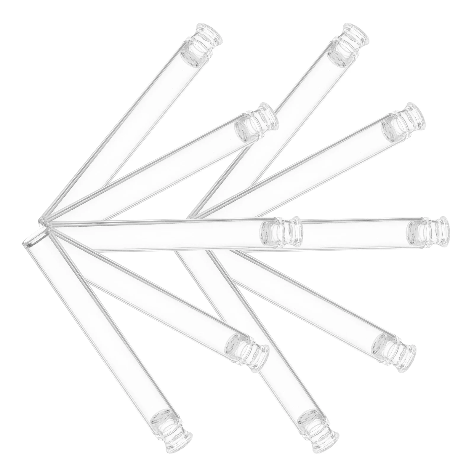 

10 Pcs Acrylic Sample Tube Scent Sticks Holder Incense Rack Transparent Clear Tubes