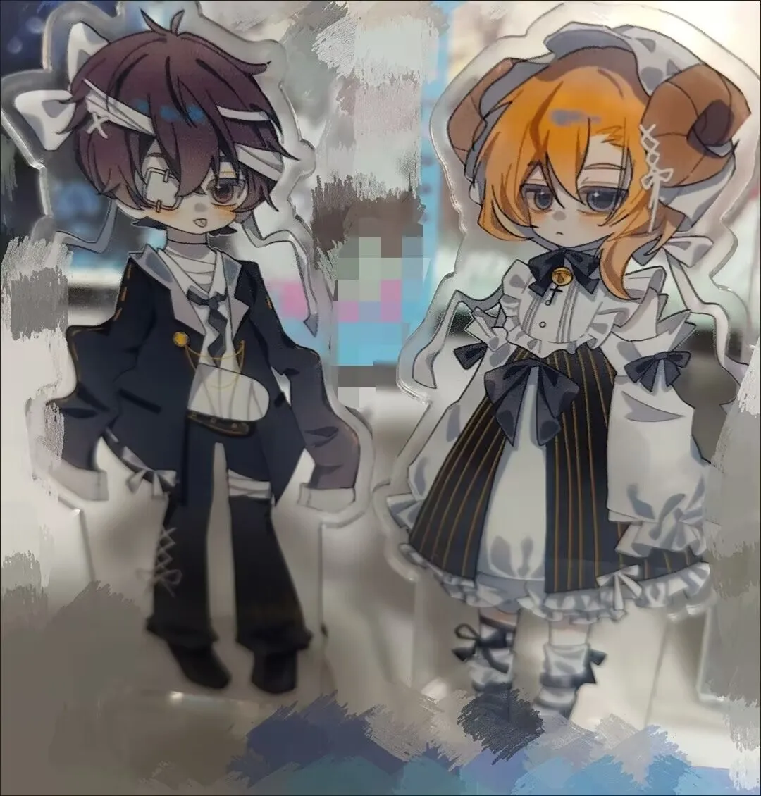 

Новая двойная черная акриловая настольная вывеска «Literary Giant Stray Dog» «Dazai Osamu Nakayoshi Nakayoshi» в стиле 2D.