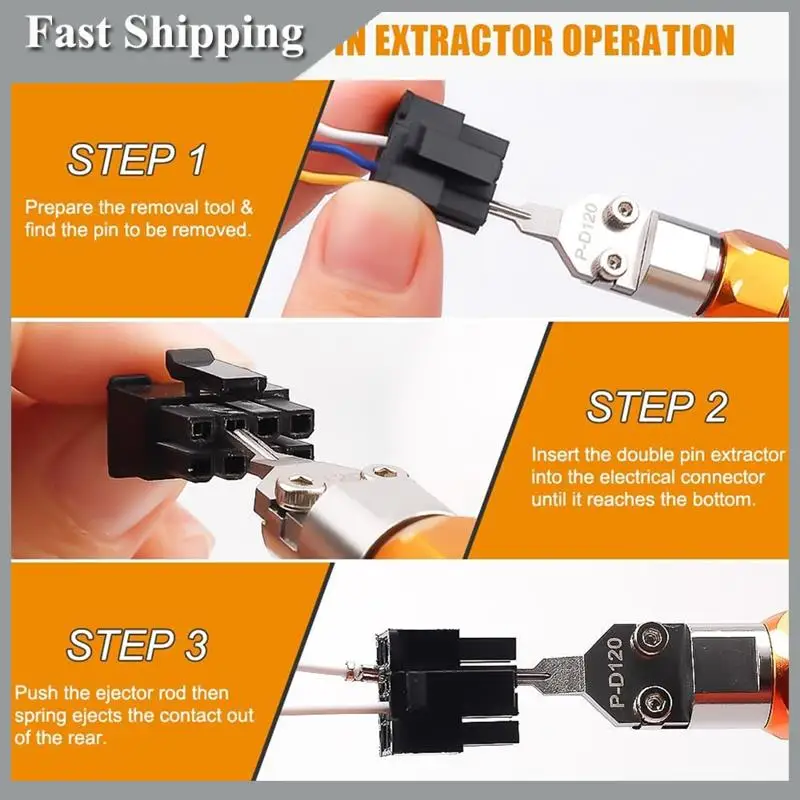 

A91P Mini-Fit Jr Extraction Tool Molex Pin Release Tools DAP-D173/D120/D145 Ejector Rod Pin Extractor Terminal Pin Extractor