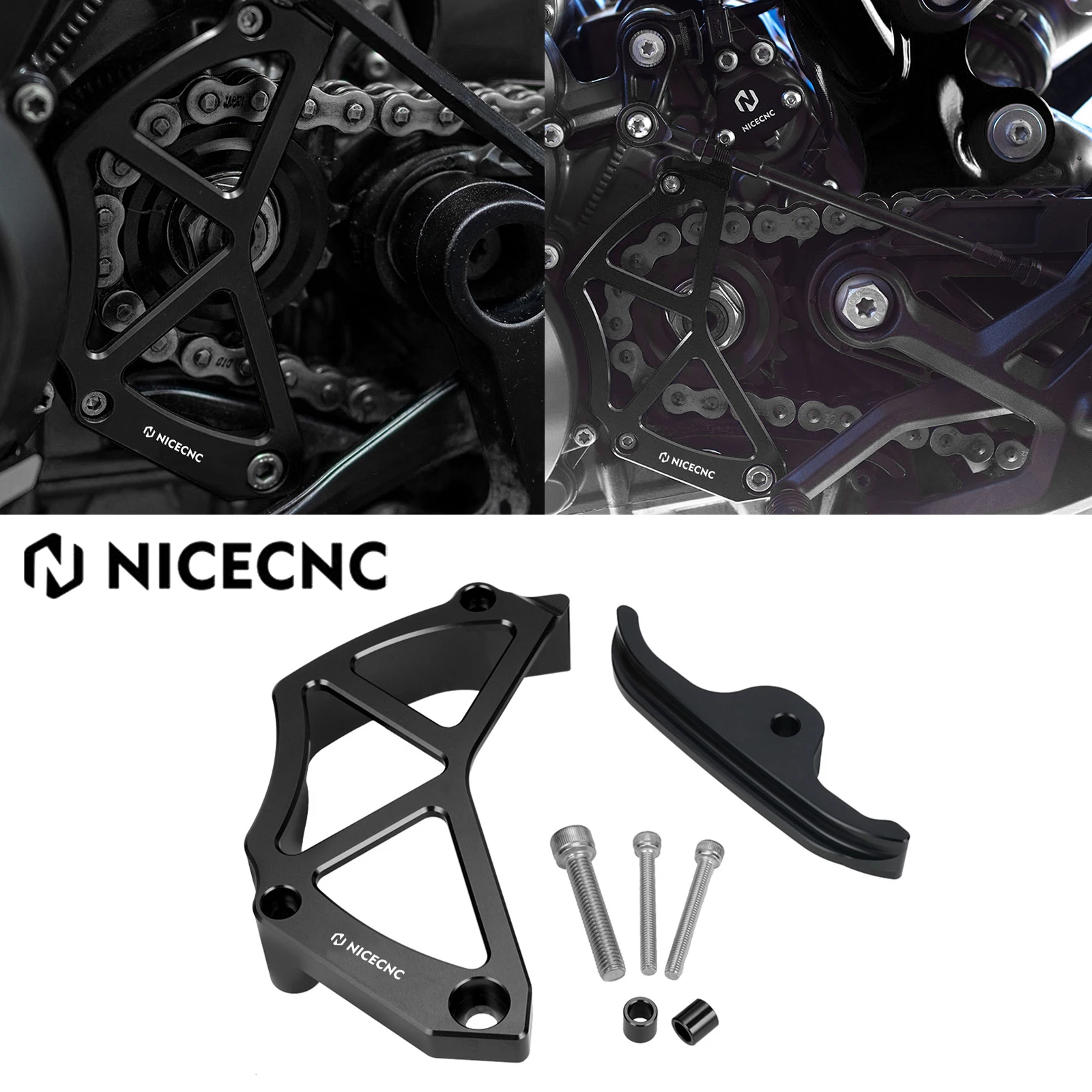 Motorcycle Chain Guard Cover Sensor Cover Front Sprocket Guard Protector For Husqvarna 901 Norden NORDEN 901 2022-2023