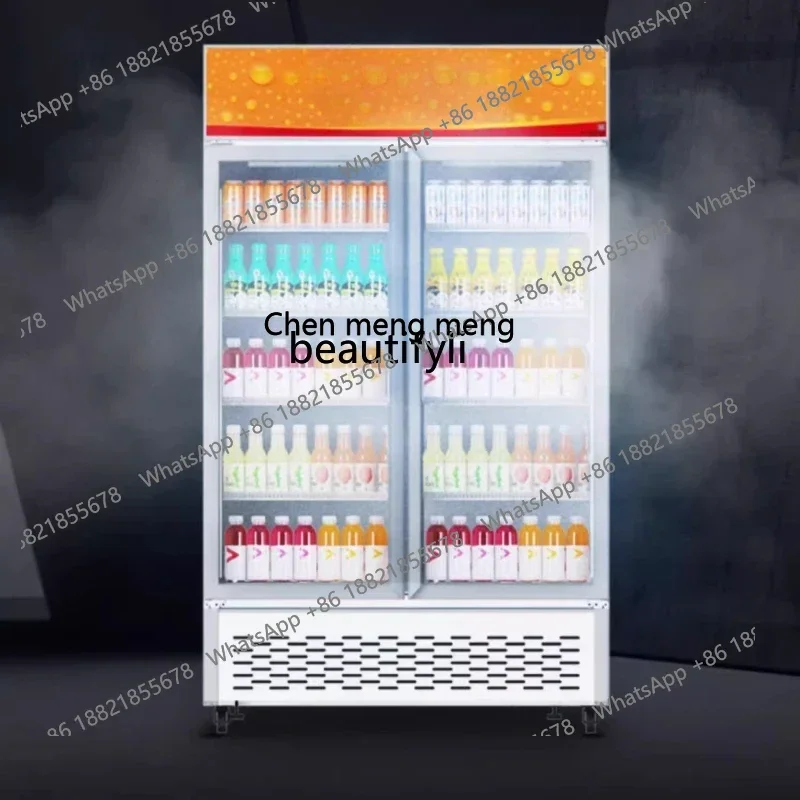 

FF A01 First-class refrigerated display cabinet, refrigerator beverage fresh-keeping cabinet, double-door beer, commercial cabin