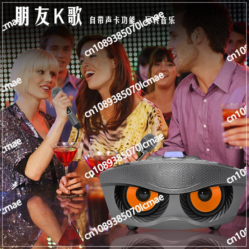 Wireless Bluetooth Microphone, Voice Card Speaker, Double Chorus, Upgraded Version, Live Broadcast Karaoke, New