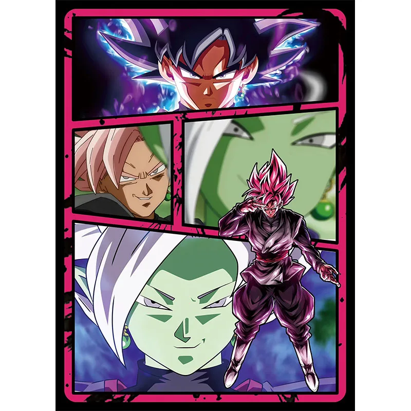 Dragon Ball Collectible Cards Boys Games Toys Tabletop Games Birthday Gifts DIY Anime Son Goku Dragon Premium Flash Card 8PC