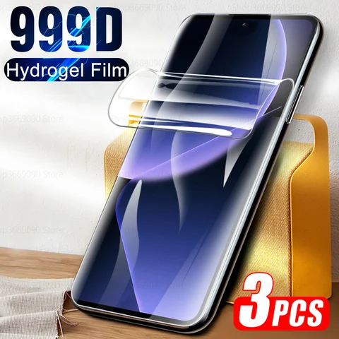 Гидрогелевая пленка для Xiaomi 13T Pro, 3 шт., изогнутая мягкая защитная пленка для экрана 999D Xiaomi13T Xiomi 13 T Pro 13TPro, пленка для телефона, не стекло