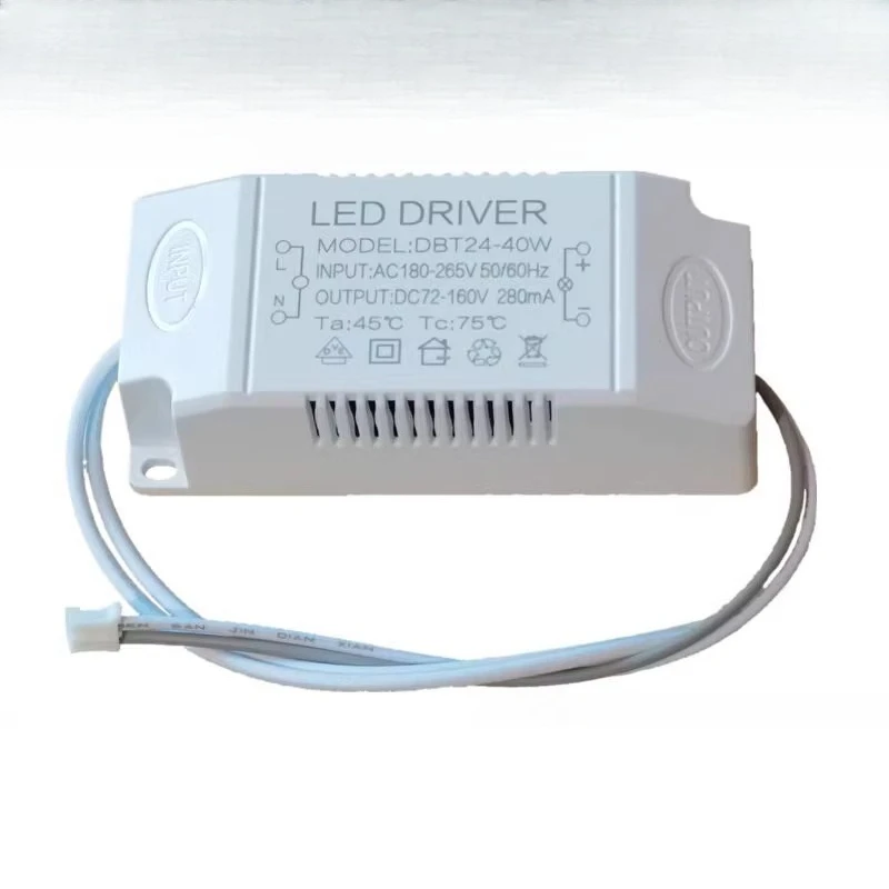 For 24V 40W power supply, convert to a non-isolated 36W single-color driver LED ballast