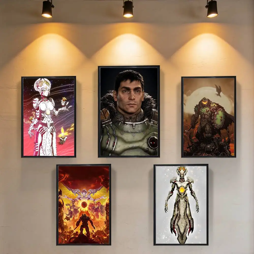 

Khan Maykr D-DOOM Poster Prints Wall Art Picture Painting Gift Living Room Restaurant Bar Large Dec Sticker