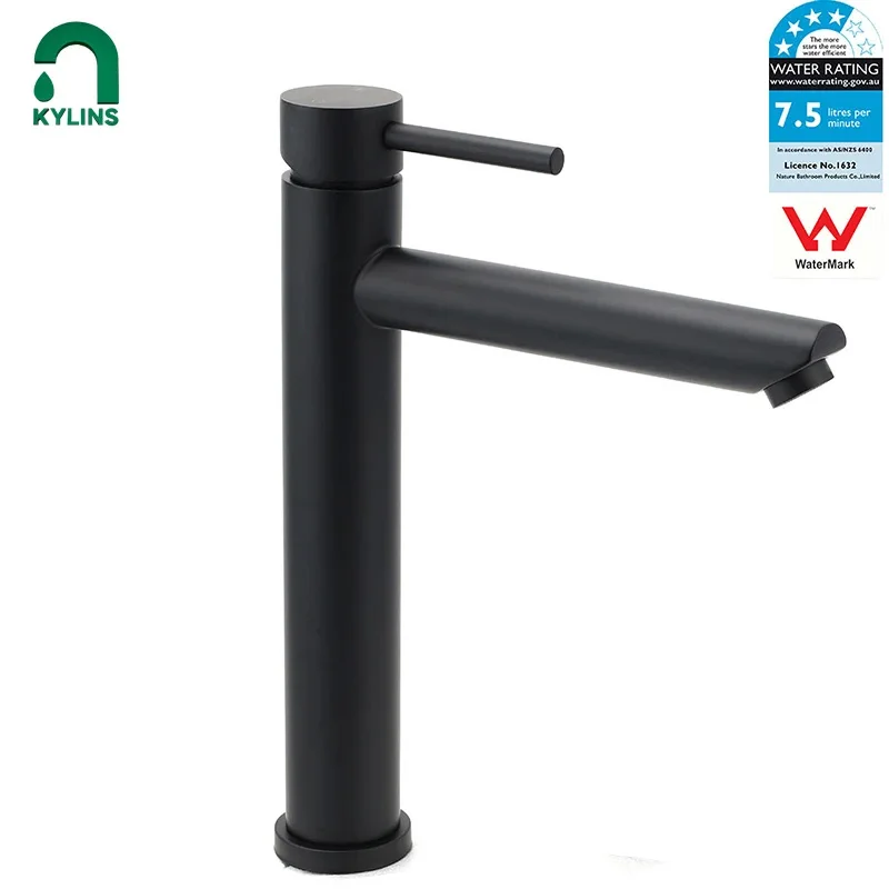 KYLINS Tall Bathtub Faucets Matte Black Bathroom Faucets for Washbasin Faucet Bathroom Basin Sink Faucet Tapware Bath Tapple