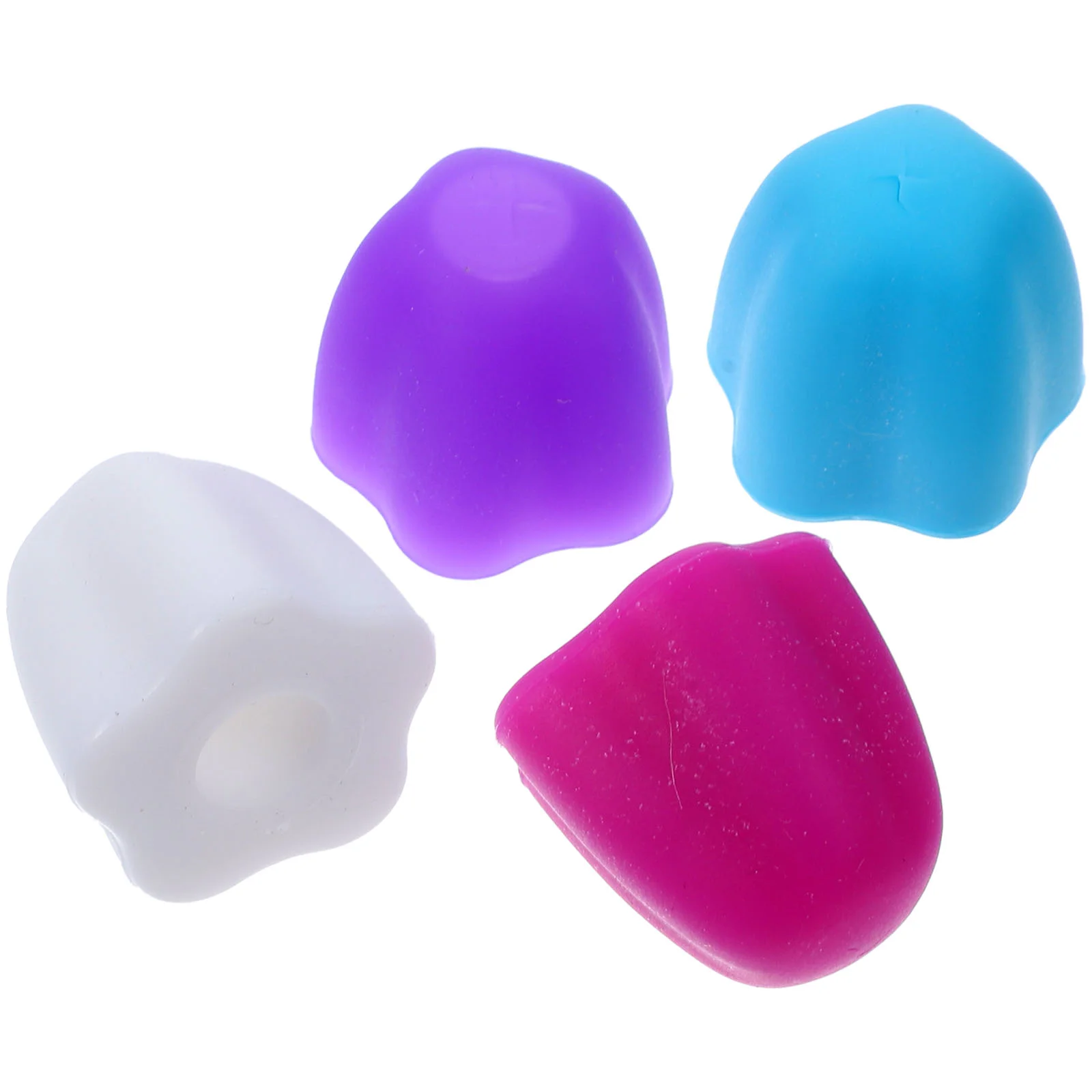 4 Pcs Tooth Paste Toothpaste Cap Squeezer Silicone Cover Convenient Caps Multipurpose Dispenser Home Necessity Baby