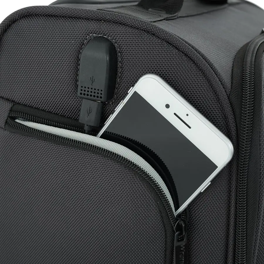 حقيبة حمل أمتعة تحت المقعد، فحمي