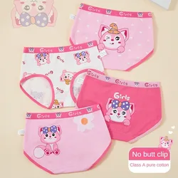 4PCS Children's Cotton Girl Panties for Girls Cartoon Underwear Soft Children Girl Panties Briefs Cute Boxers Shorts Underwears