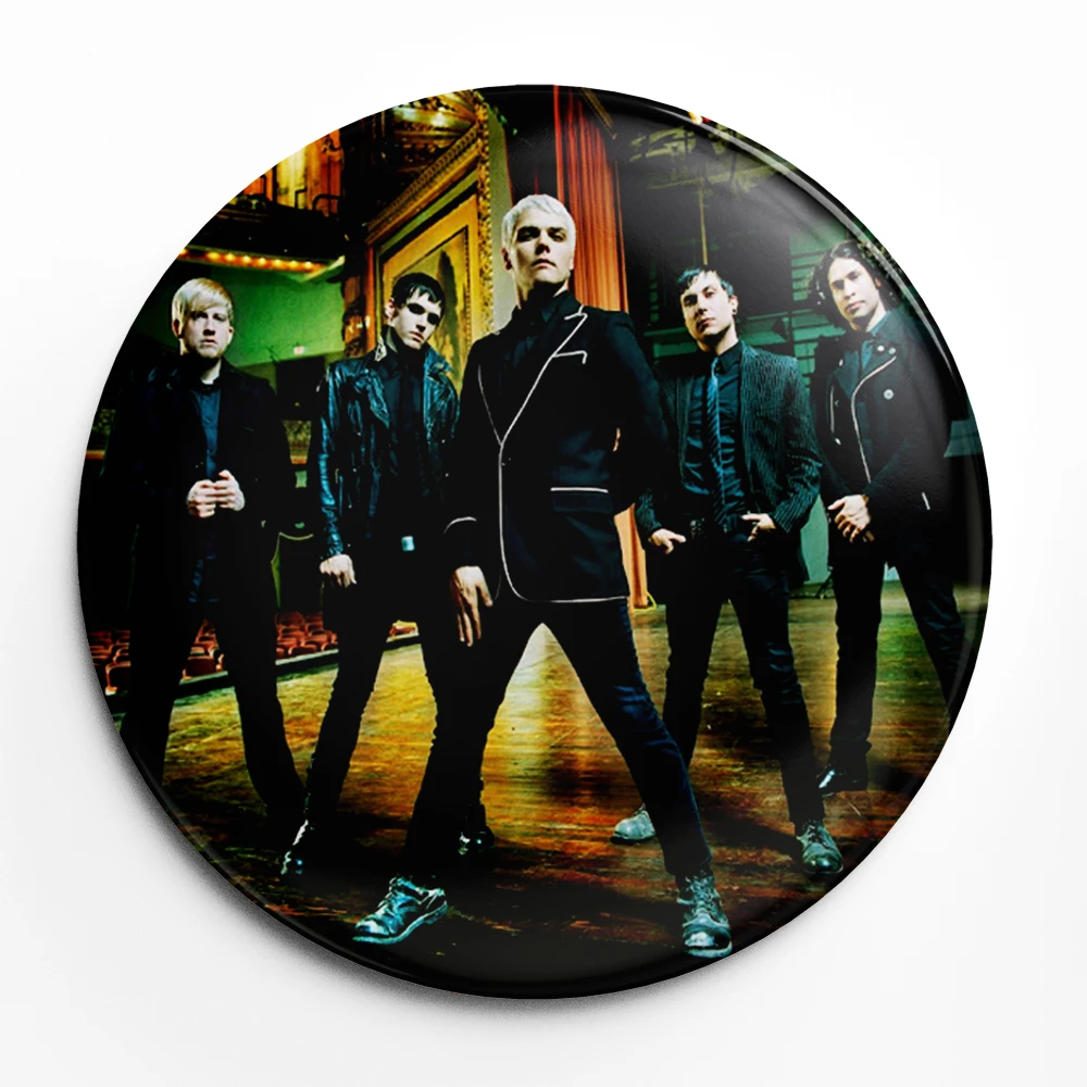 بلدي الكيميائية الرومانسية الفرقة لينة زر التلبيب دبوس بروش مجوهرات الديكور هدية 58 مللي متر #3