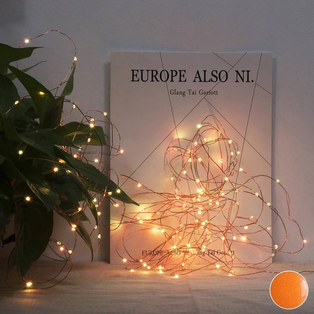 50 LED بالطاقة 16 لون ضوء سلسلة متعدد الألوان التحكم عن بعد سطوع قابل للتعديل LED سلسلة أضواء للمنزل #4