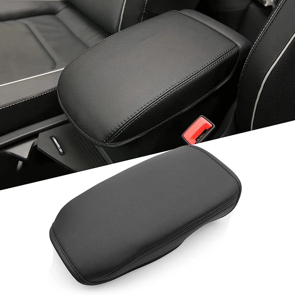 Car Center Console Armrest Box Cover Armrest Pad for Tiguan Taos 2022