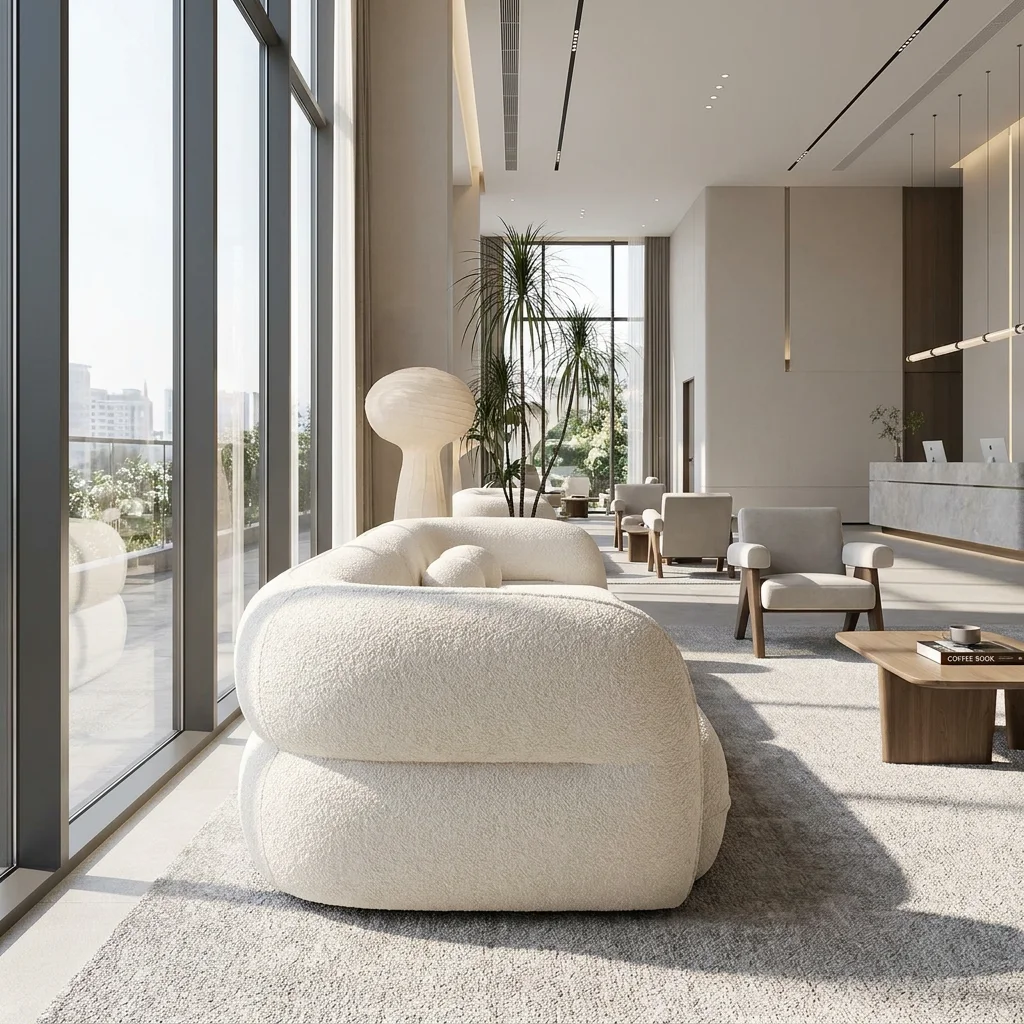 Bubble Nordic Style Sofa Modern Creative Sectional Couch for Hotel Minimalist Fabric Settee Furniture