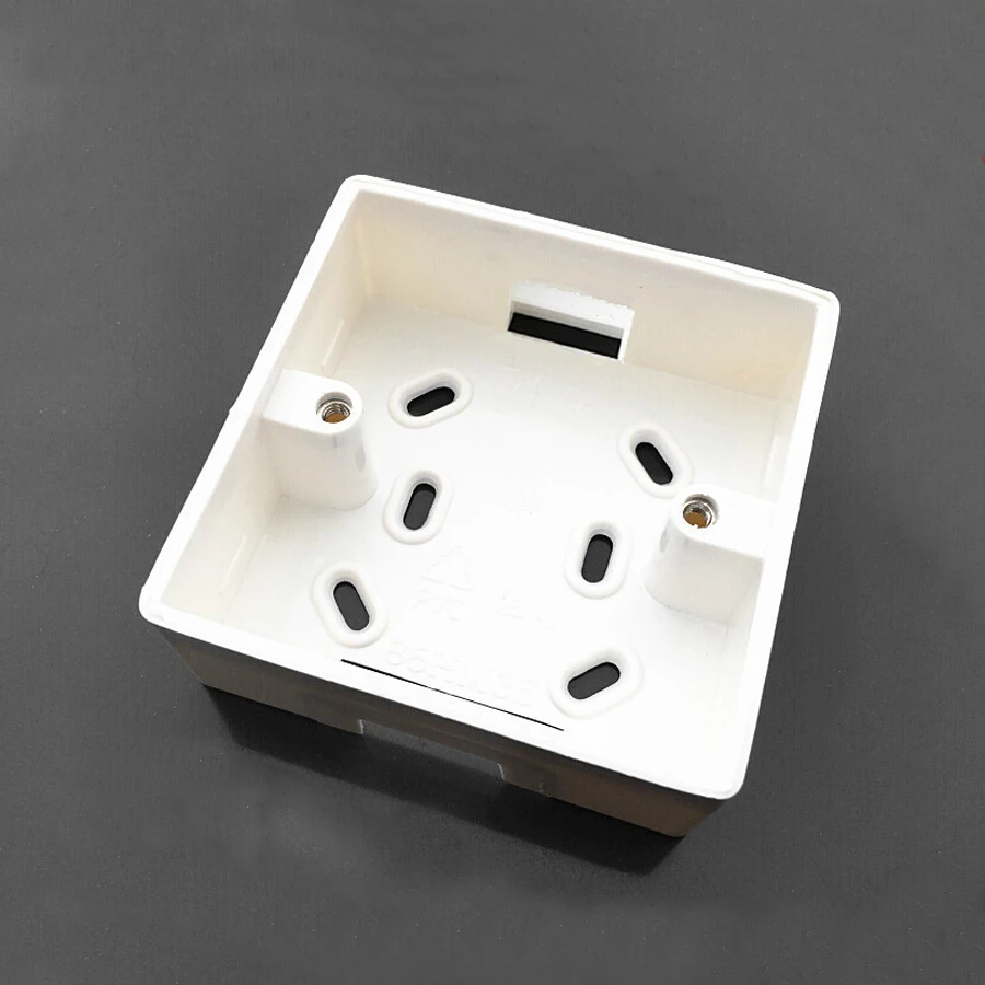 rj45 jack Face Plate Back Box rj11 faceplate rj12 wall socket External installation junction box flame retardant pvc