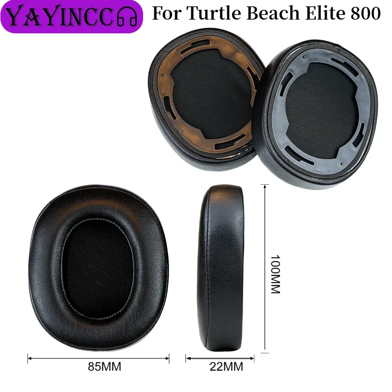

Replacement Original earmuffs Ear Pads with buckle For Turtle Beach Elite 800 Headphones Memory Foam Ear Cushions High Quality ，