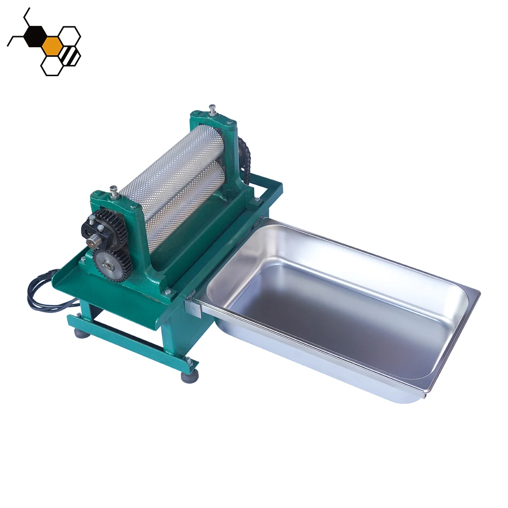 Commercial electric beeswax embossing machine with 250mm aluminum alloy rollers, 750 watts