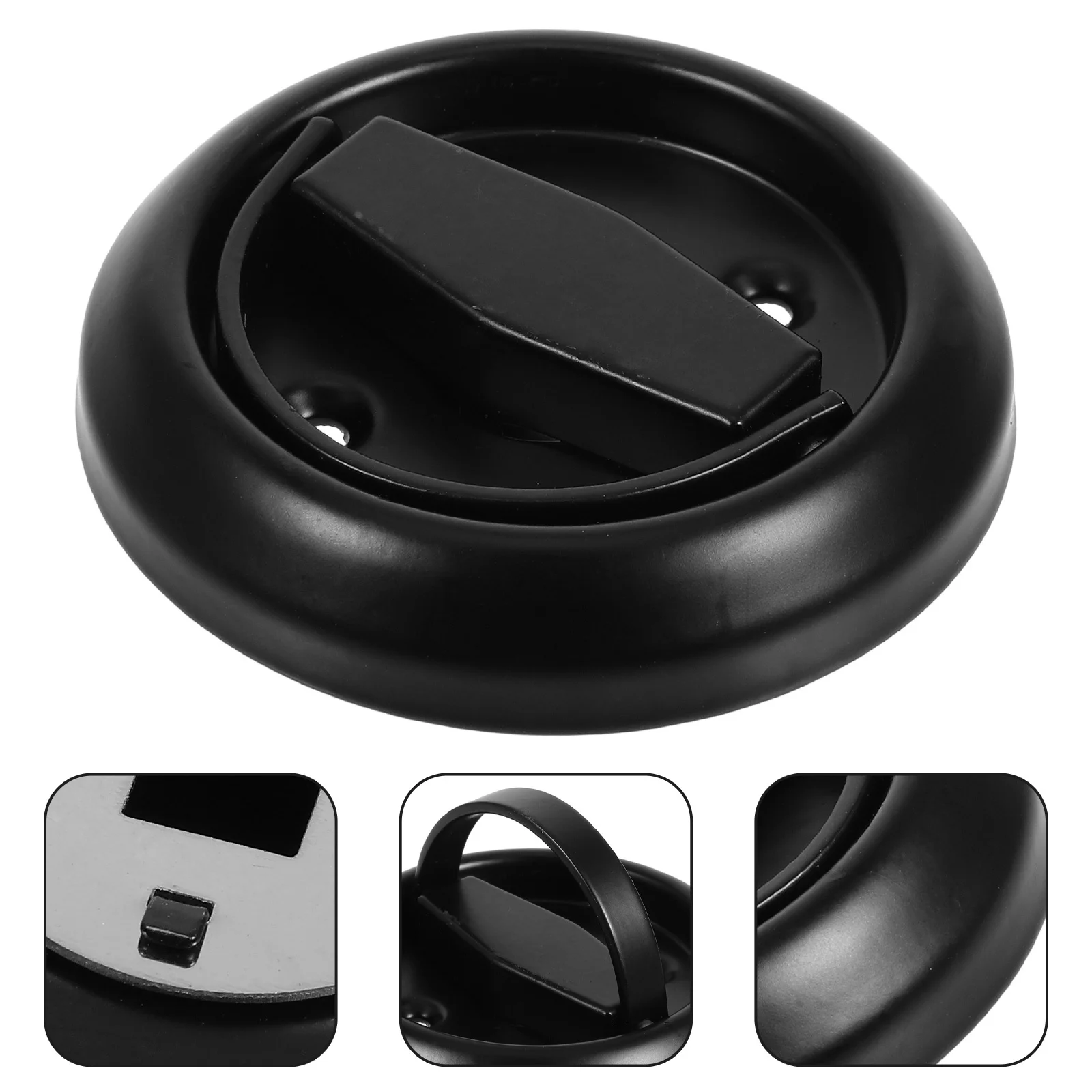

Stainless Steel Flush Pull Handle Round Black Recessed Door Knob For Pocket Closet Sliding Barn Door Bathroom Waterproof