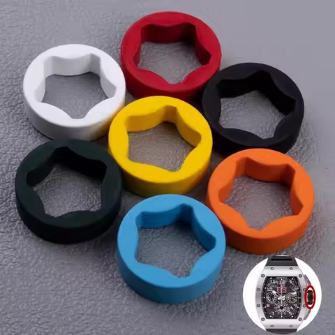 For Richard Miller Watch Crown Ring RICHARD Fluororubber Headring Loop RM011 RM030 RM035 RM055 RM67 FKM Rubber Ring Black Red