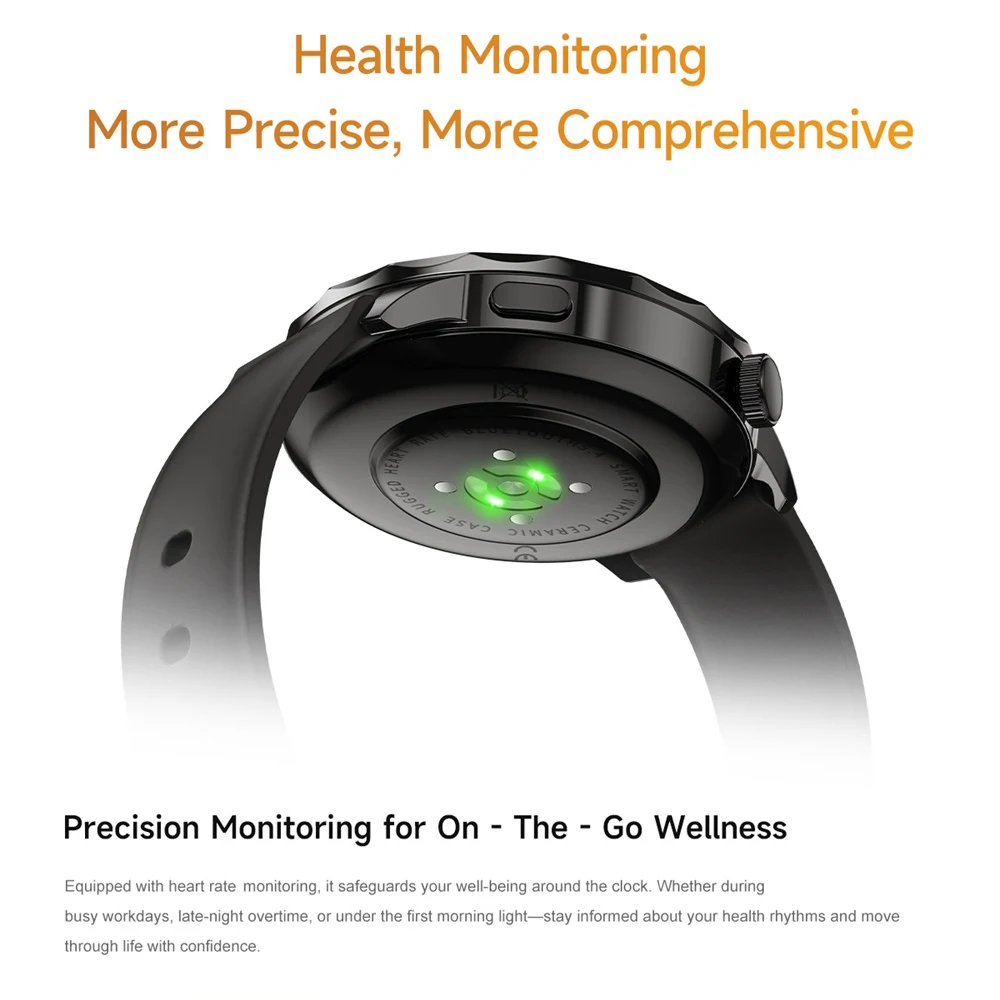 عالية المستوى AMOLED بلوتوث دعوة Smartwatch 4G ذاكرة الموسيقى APP تحميل معدل ضربات القلب AI مساعد ذكي الرياضة ساعة ذكية