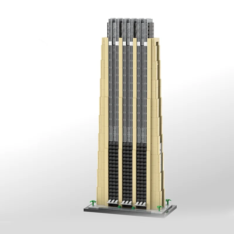 2474 pezzi MOC L'indice Dubai Modello architettato in scala 1 Blocchi di costruzione idea giocattolo Educazione Regali di Natale Mattone Compleanno per bambini