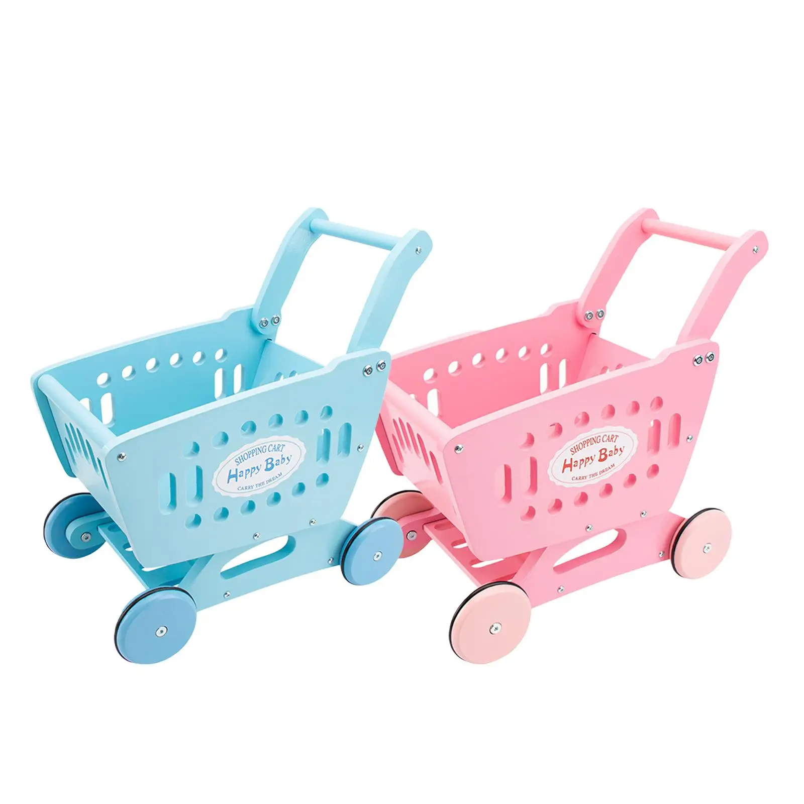 Kids Shopping Cart Toy Smooth Wheels Storage Toy Supermarket Cart Toy for Girls and Boys Preschool Toddler Baby Birthday Gift